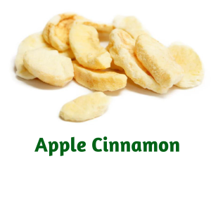 Freeze-Dried Healthy Apple-Cinnamon snack made with 100% organic fruit 25 gr each