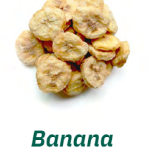 Freeze-Dried Healthy Banana snack made with 100% organic fruit 25 gr each