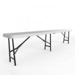 Outdoor Plastic & Metal Centre Folding Bench 1.8m