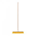 50 cm soft bristle industrial brush with wooden stick