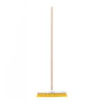 56 cm soft bristle industrial brush with wooden stick