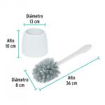 Plastic sanitary brush with base