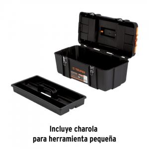 20" Tool box with compartments, metal clasps