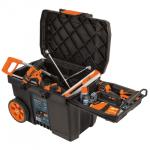 23" Tool box with wheels and telescoping handle