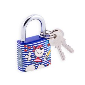 Painted padlock