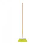 Small brush type broom, PVC bristles, wooden stick