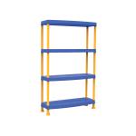 Safe durable Child Shelf Nilei non toxic sturdy propylene happy colours dim 91.5x45.7x143 cm