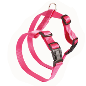 Dog Harness: 1" Nylon Breast, Plain Color / Drawing