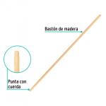 48" wooden stick for cleaning brooms