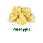 Freeze-Dried Healthy Pineapple snack made with 100% organic fruit 25 gr each