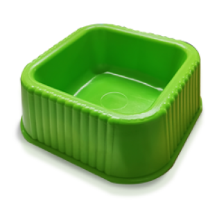 Square Dog Pet Plate