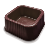 Square Dog Pet Plate