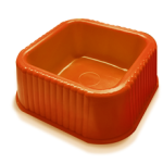 Square Dog Pet Plate