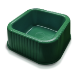 Square Dog Pet Plate