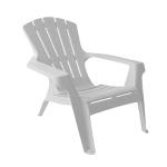 Gracious Living Sun Dai propylene Outdoor Chair, Stackable, White dim 58x90x60 cm